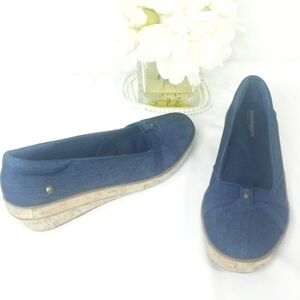 Grasshoppers Denim Wedge Shoes